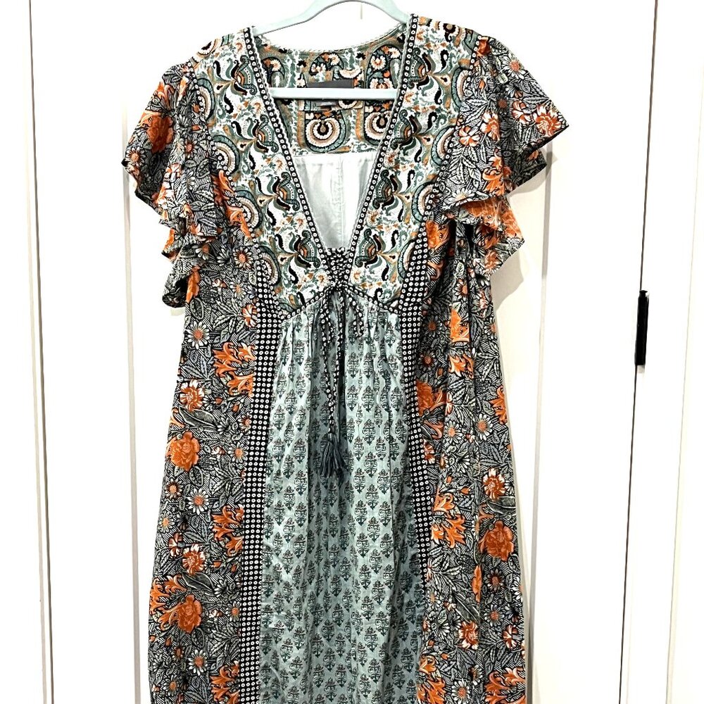 Anthropologie Astrid dress with flutter sleeves - Very flattering!